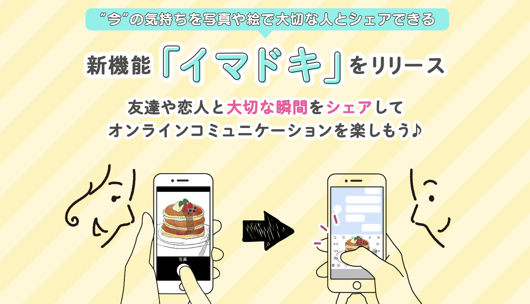Z世代に大人気！キーボードアプリ「Simeji」、 ”今”の気持ちを写真や絵で大切な人とシェアできる新機能「イマドキ」をリリース。